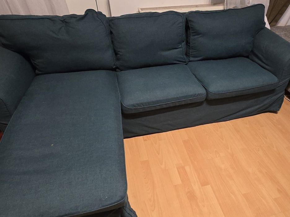 Coltar ikea Ektorp + 1 husa de schimb crem