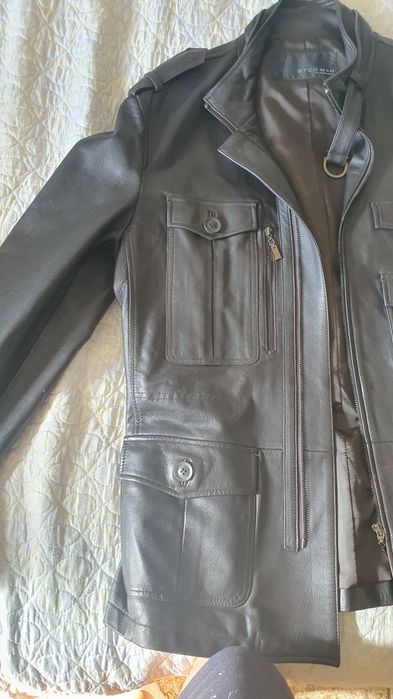 Кожаная куртка (дорого)размер 95(М)