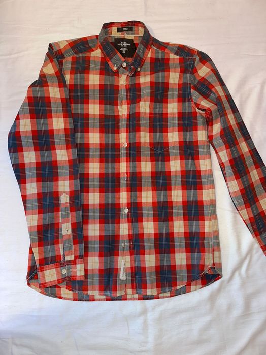 Cămașă de bumbac in carouri rosie H&M | Casual & Elegantă | Mărimea S