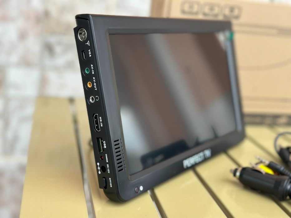Преносим цифров телевизор PERFECT TV – 10" HDMI/USB/AV, 12V/220V