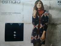 Cardigan dama nou, XS, Esmara, cu imprimeu geometric,transport gratuit