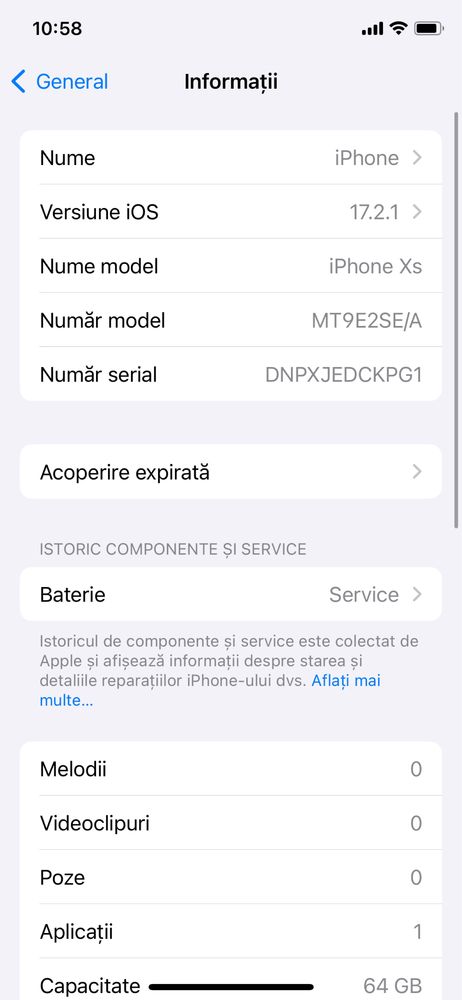 Vand Iphone XS 64gb