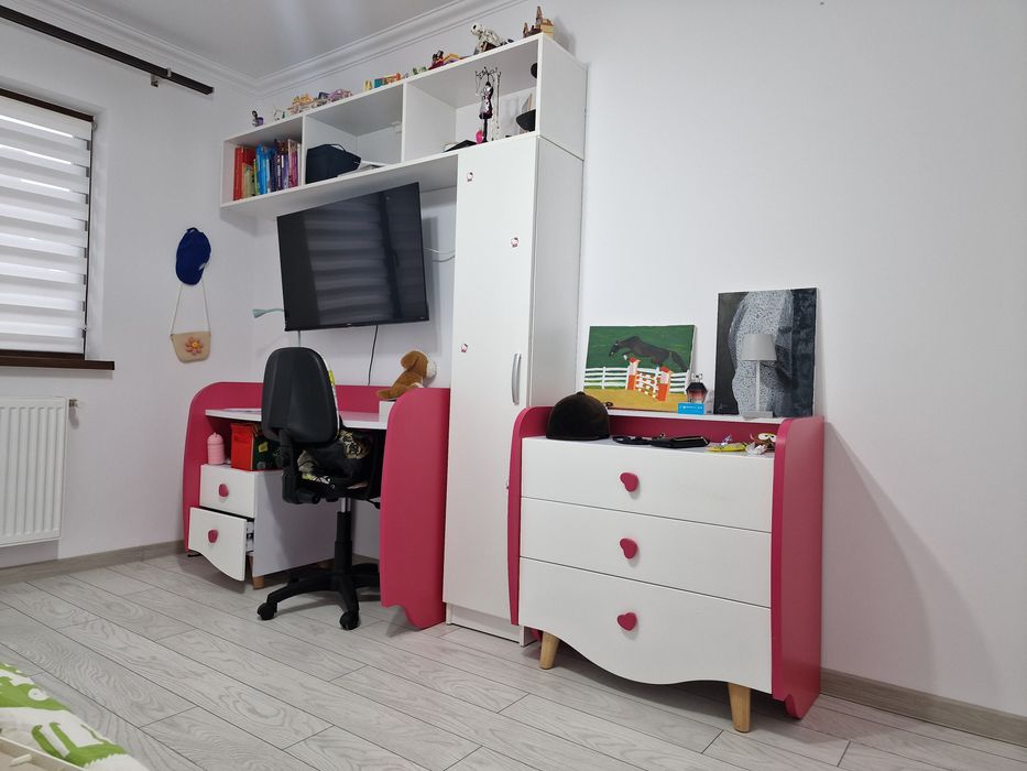 Mobila Mobexpert pentru Dormitor Fetițe, Pat 140