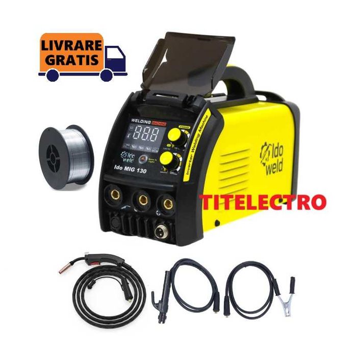 Aparat sudura Ido MIG 130 INTENSIV fara gaz fara argon + sarma flux