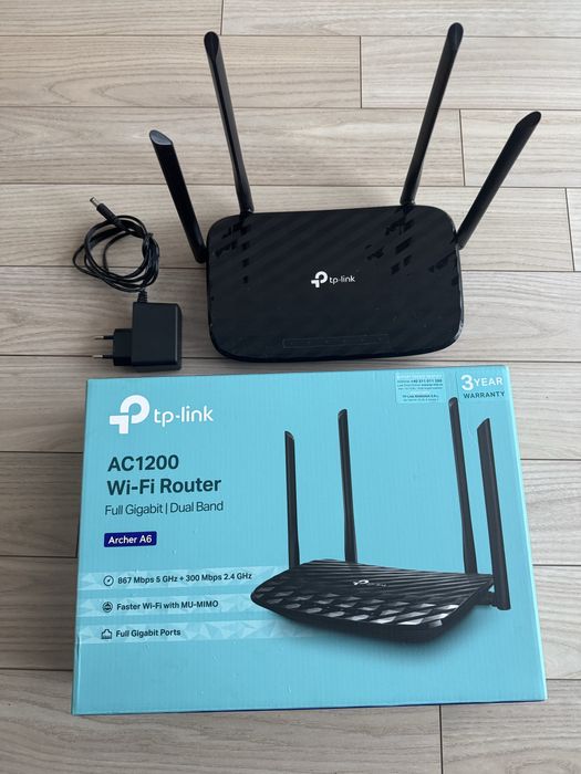 Router wireless TP-Link Archer A6, AC1200, Dual Band, Gigabit