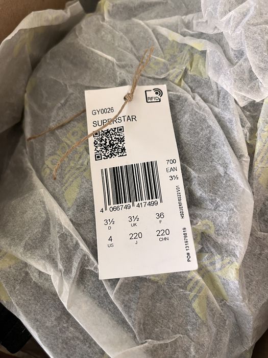 Adidas Superstar mar. 36 Originali