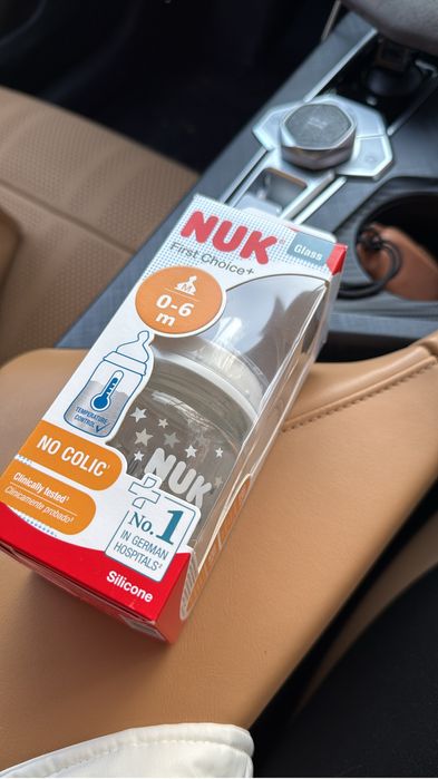 бутылочка NUK стеклянная новая 0-6