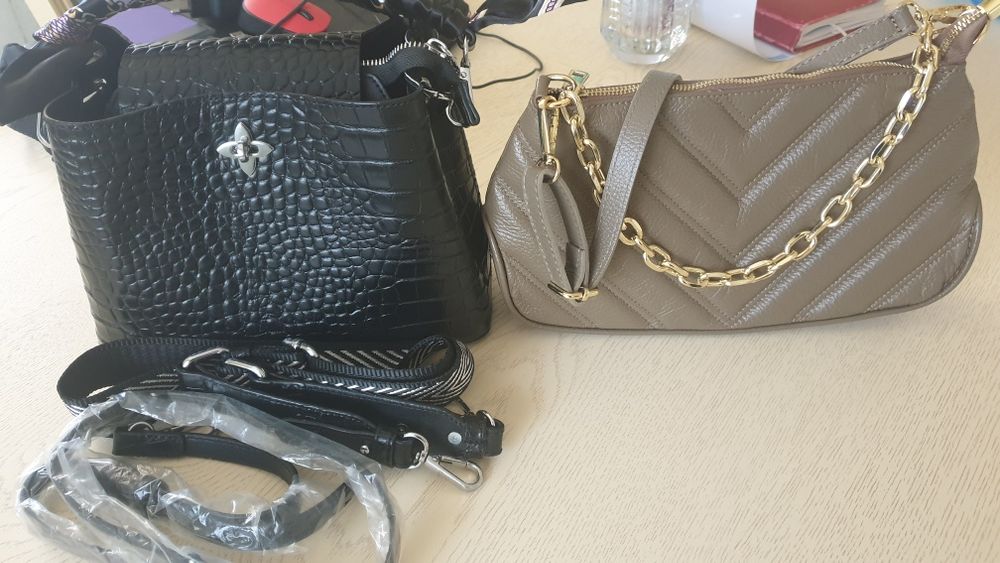 Продам сумочки новые натуральная кожа Италия торг есть