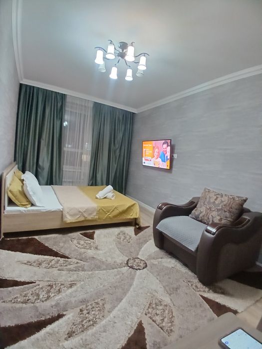 ПОСУТОЧНО 1-ком кв левый бер Мангилик е Бухар жырау Туркестан аэропорт