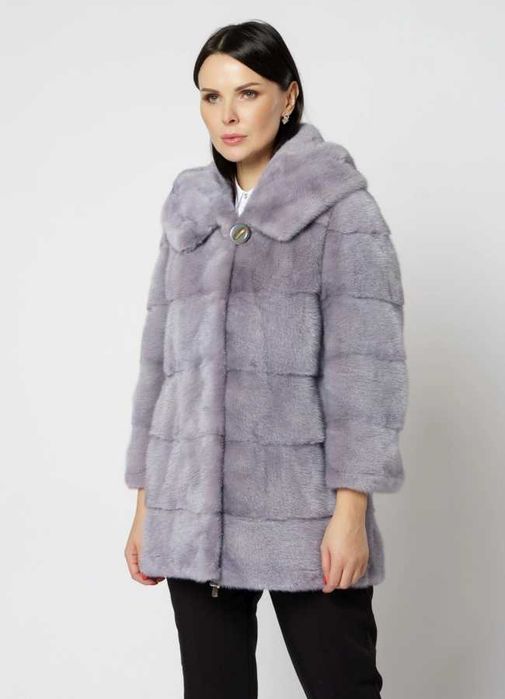 Haina blana vizon , Haină blană nurcă impecabila, m.S ,4 in 1