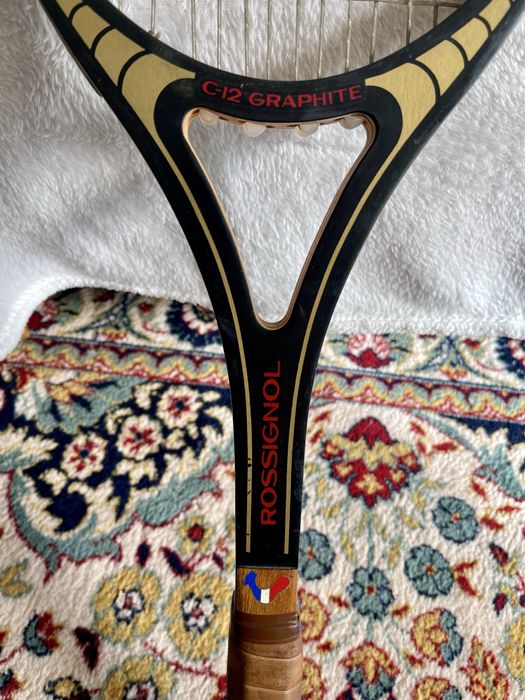 Rossignol дървена ретро тенис ракета Росиньол
