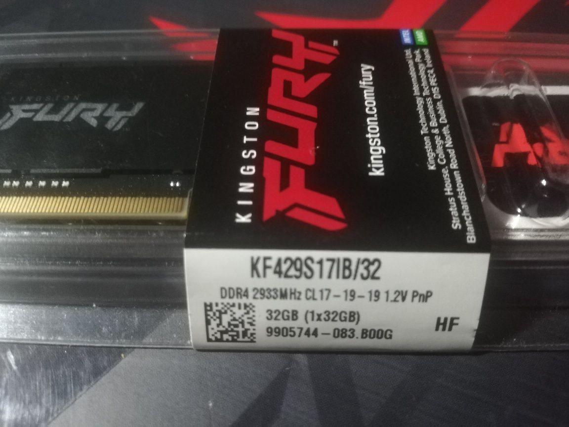 DDR4 laptop, Kingston Fury 32GB, 2933MHz, CL 17, 1.2V