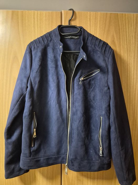 Vand geaca/jacheta Zara bleumarin pentru barbati, marimea L, ca noua