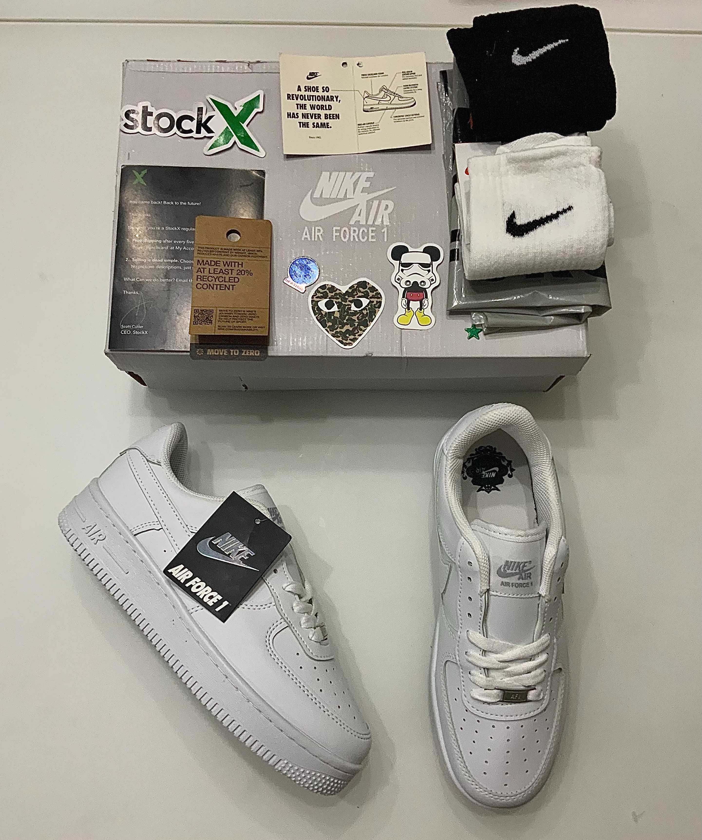 Nike Air Force 1 full white (бяло) (от 36 до 46 номер)