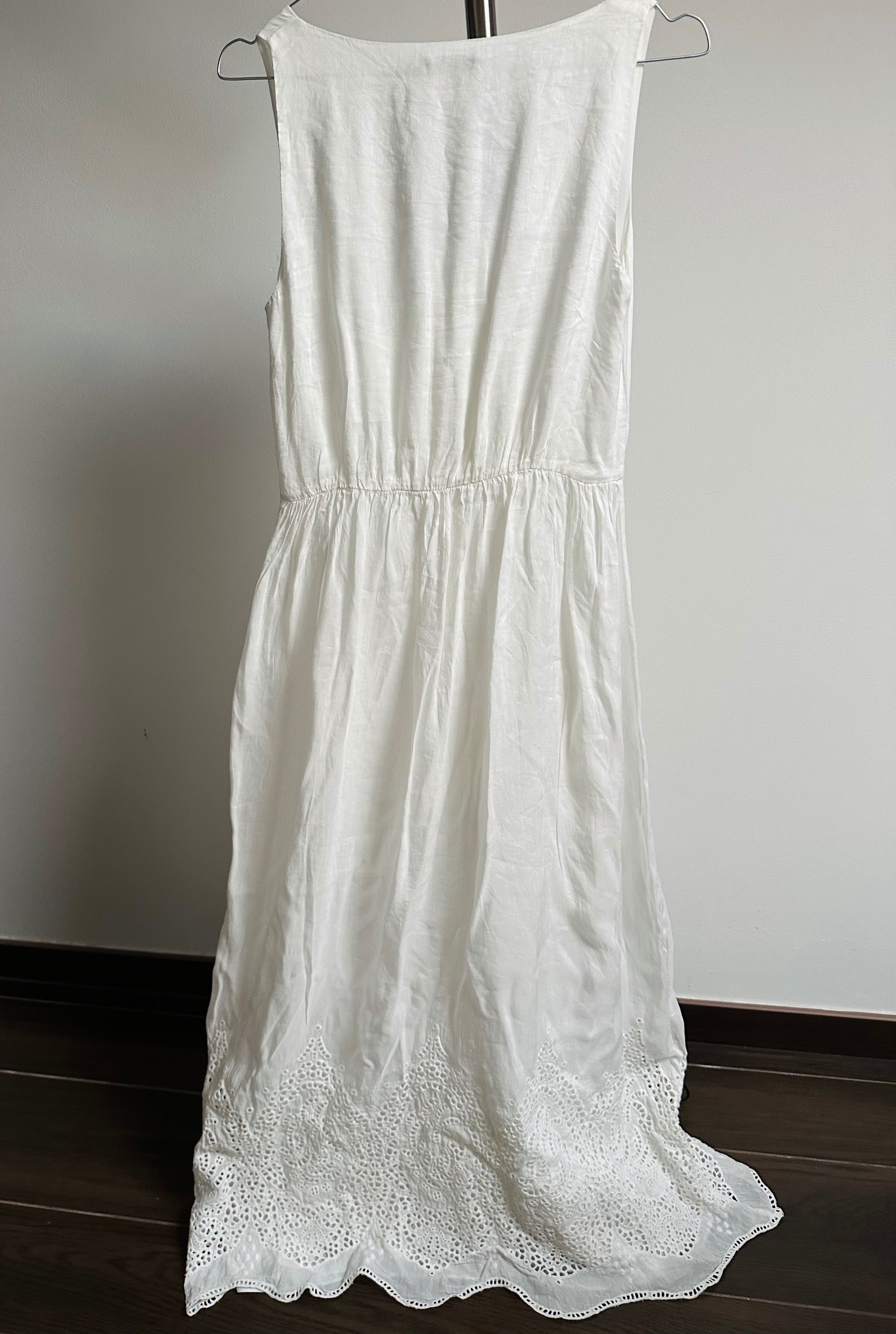 Rochie albă Massimo Dutti
