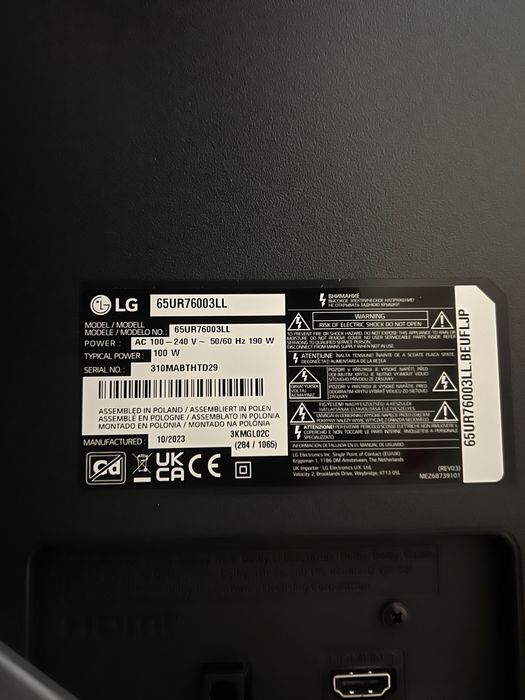 TV LG smart led nou