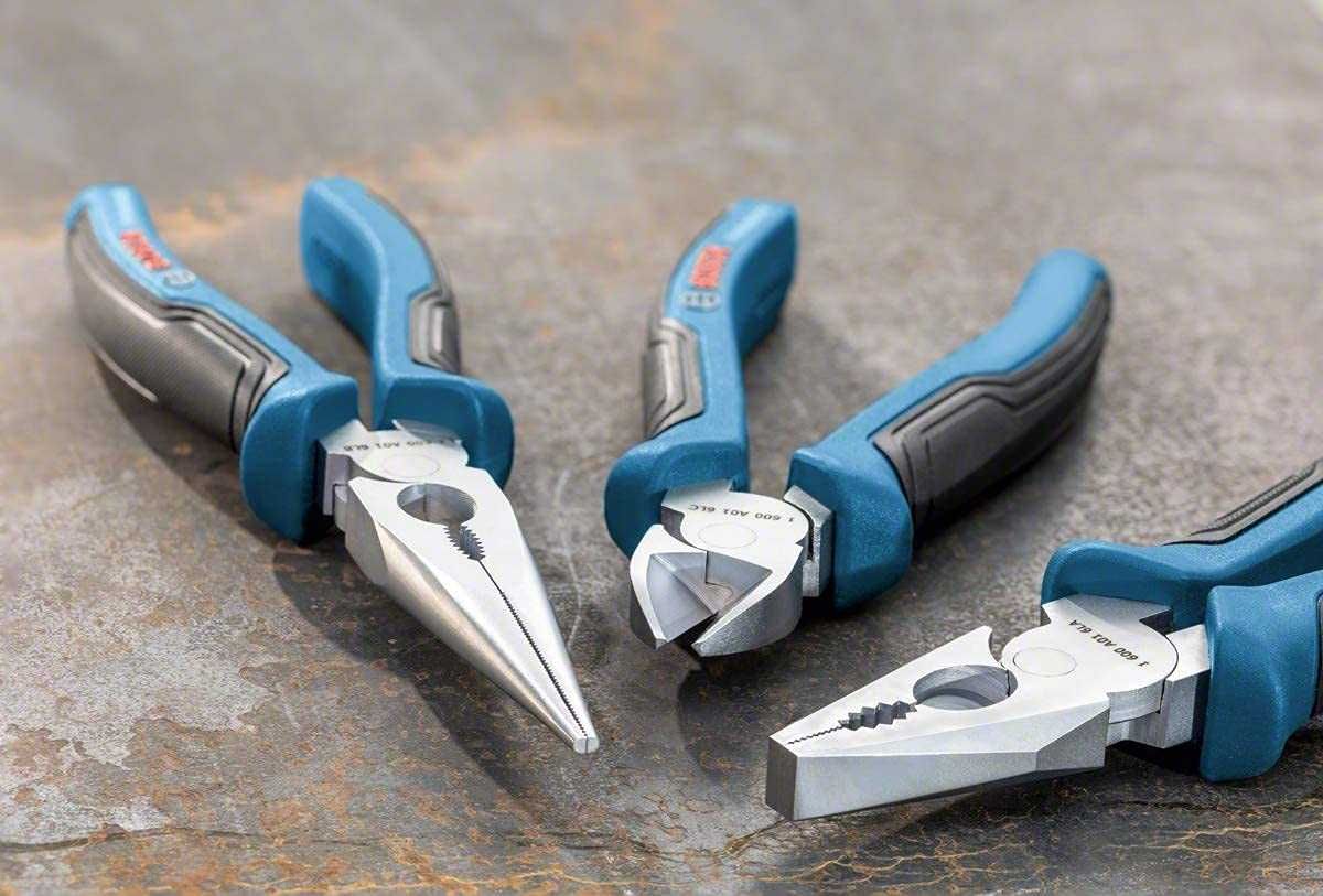 Bosch Professional /сини/ клещи, комбинирани, резачки, дълга човка