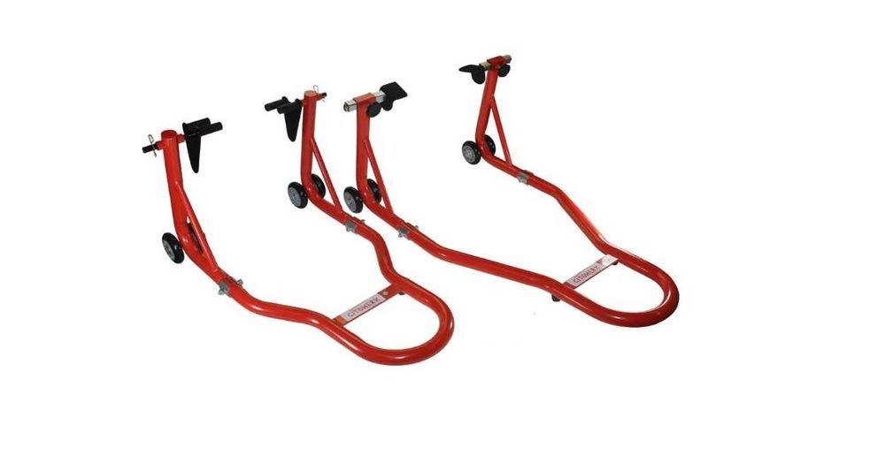 Set stander moto ramforsat universal fata + spate