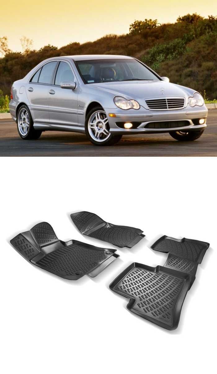 Гумени стелки RizLine съвместими с Mercedes C Class  W203 00-07