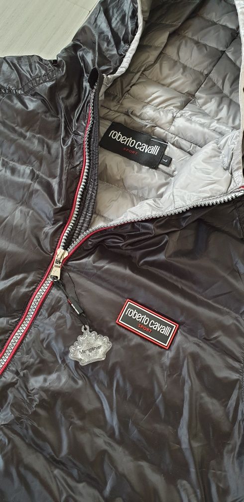 Roberto Cavalli Sport Ultra Light Mens Down Jacket Size 50 L НОВО! ОРИ