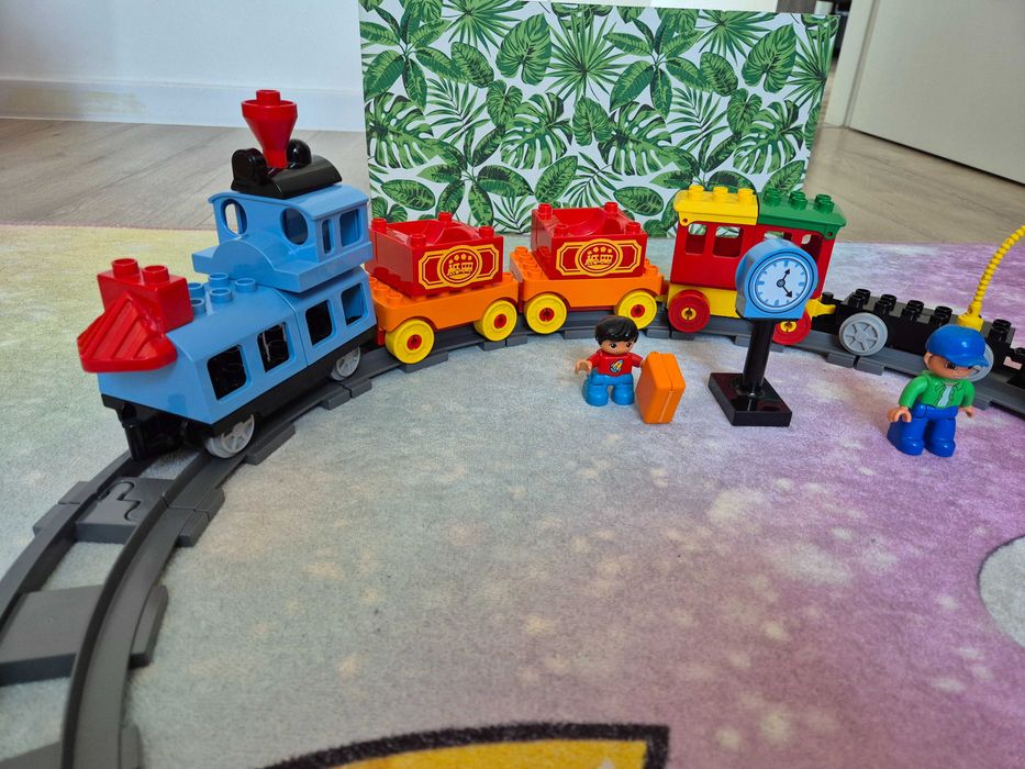 Trenulet electric lego plus piese de construit