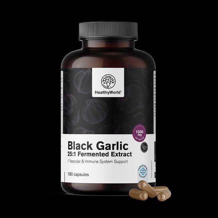 Черен чесън 1500 мг 180 Капсули