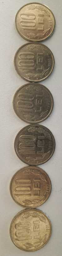 Monede de 100 lei din 1991 pana in 1996 inclusiv
