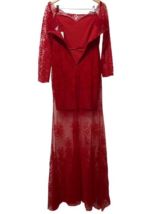 Rochie lungă roșie, mărimea M - nouă cu etichetă, fără defecte