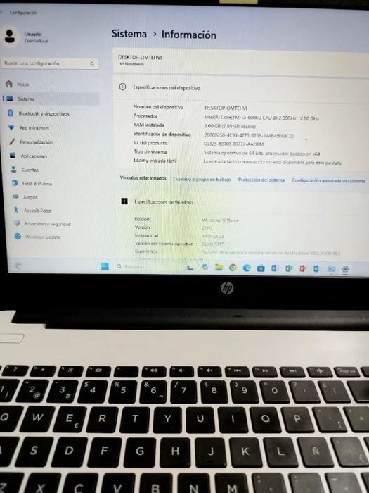 Vand leptop hp alb stare buna