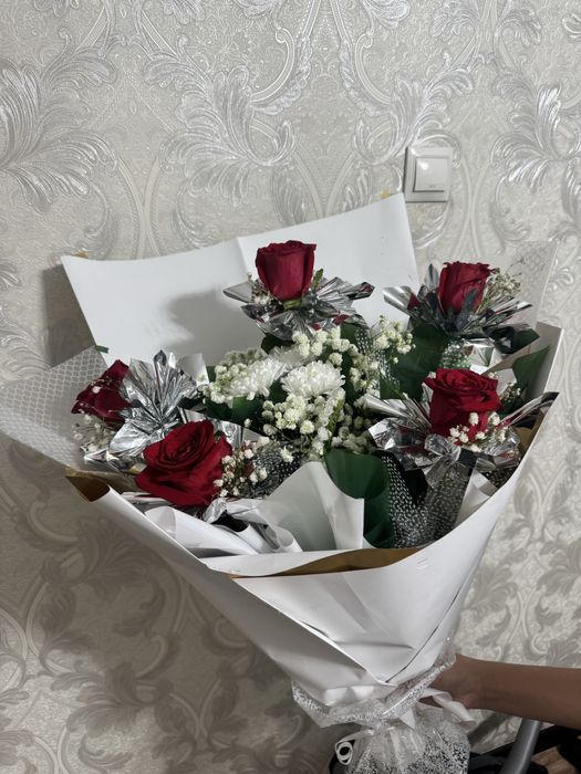 Два букет с красивым оформлением