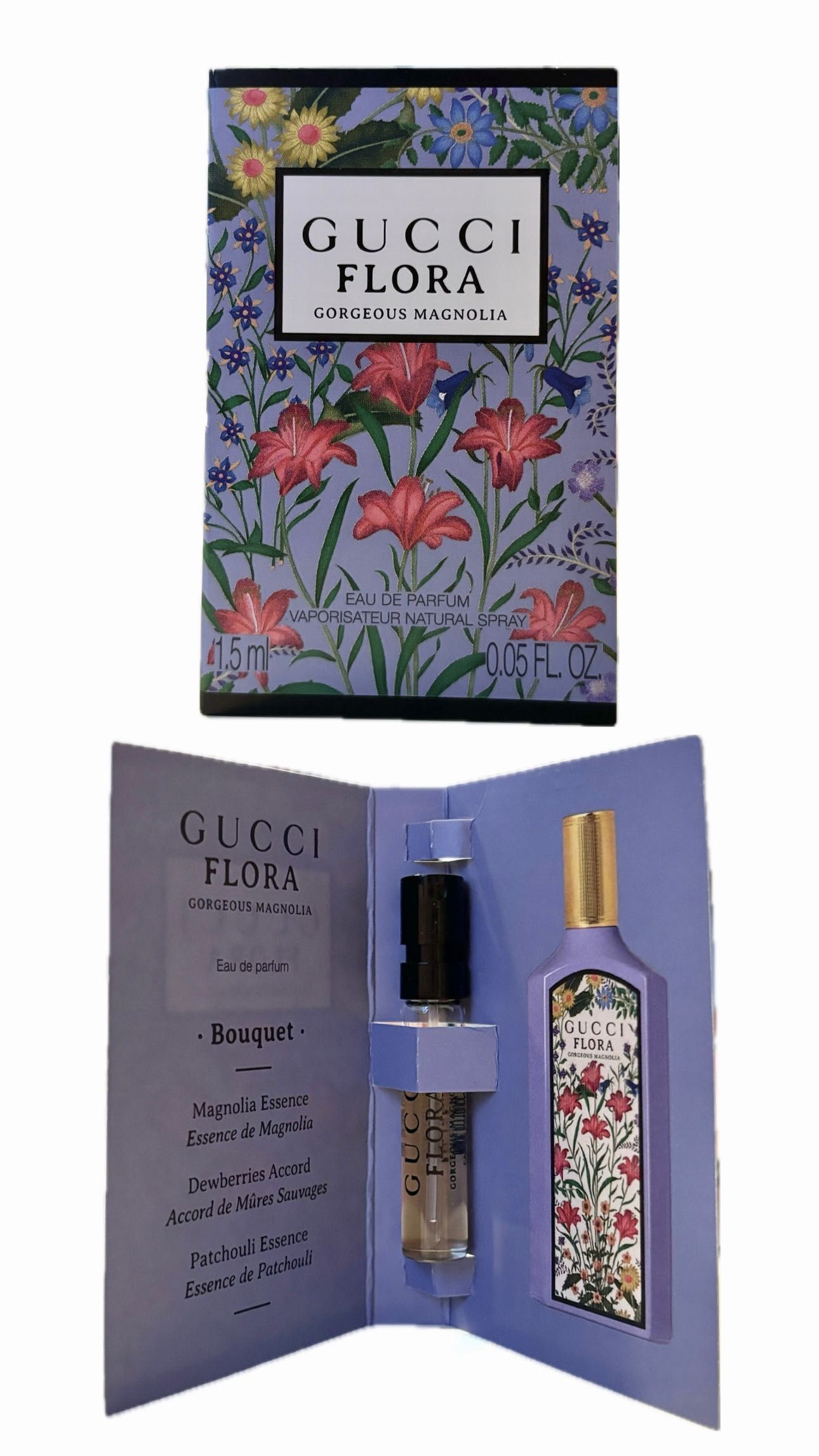 Отливки/мостри Gucci-2 броя дамски мостри Gucci и душгел Gucci Bloom