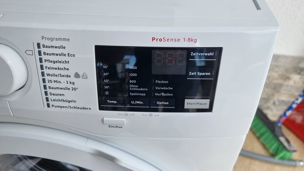 Masina de spalat rufe AEG seria 6000 L6FBA51480, Clasa AProSense, 8 kg