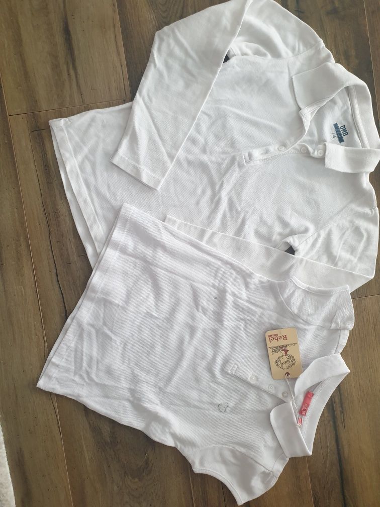 Tricou bluza alb 6-7 7-8