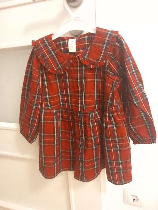 Rochiță carouri H&M marimea 92