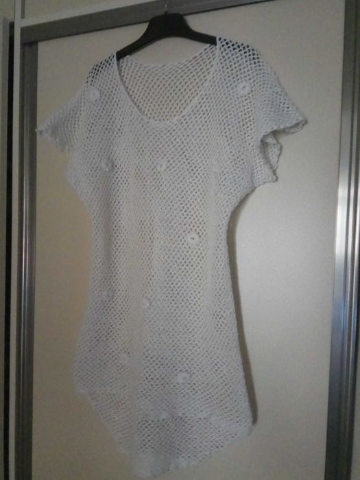 Tunica/bluza (plasa) alba, mar.M (38-40)