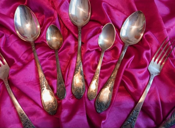 Vand set de tacamuri alpaca argintate