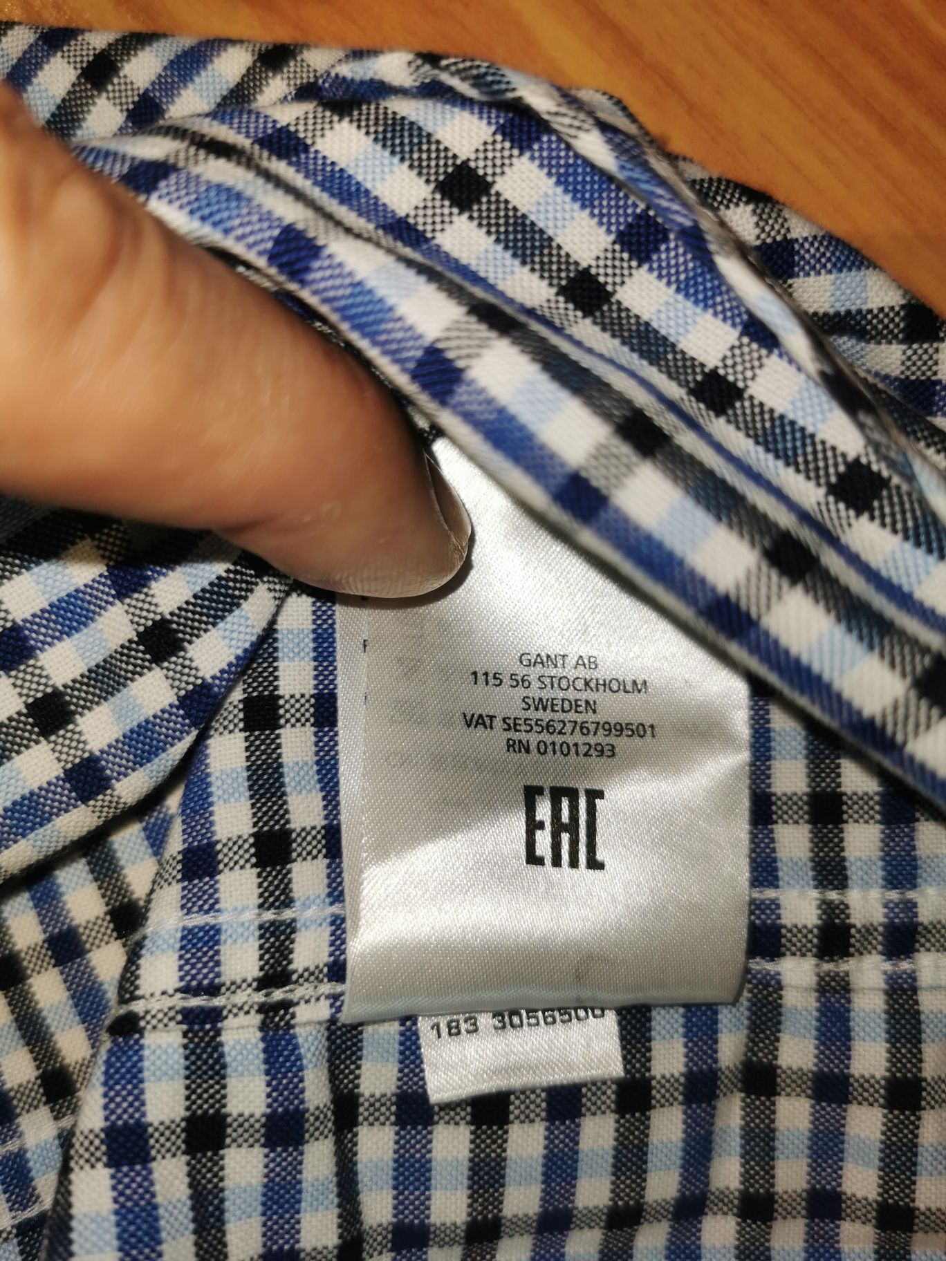 Camasa Gant Gingham, originala, noua (eticheta),bbc., regular, mar 3XL