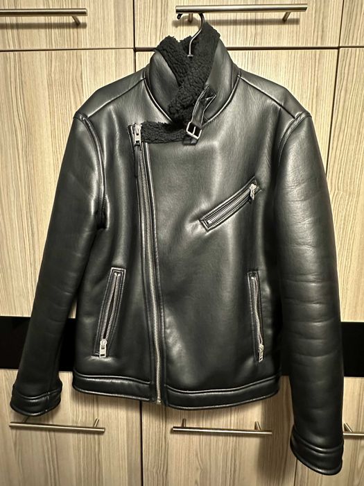 Мъжко кожено зимно яке