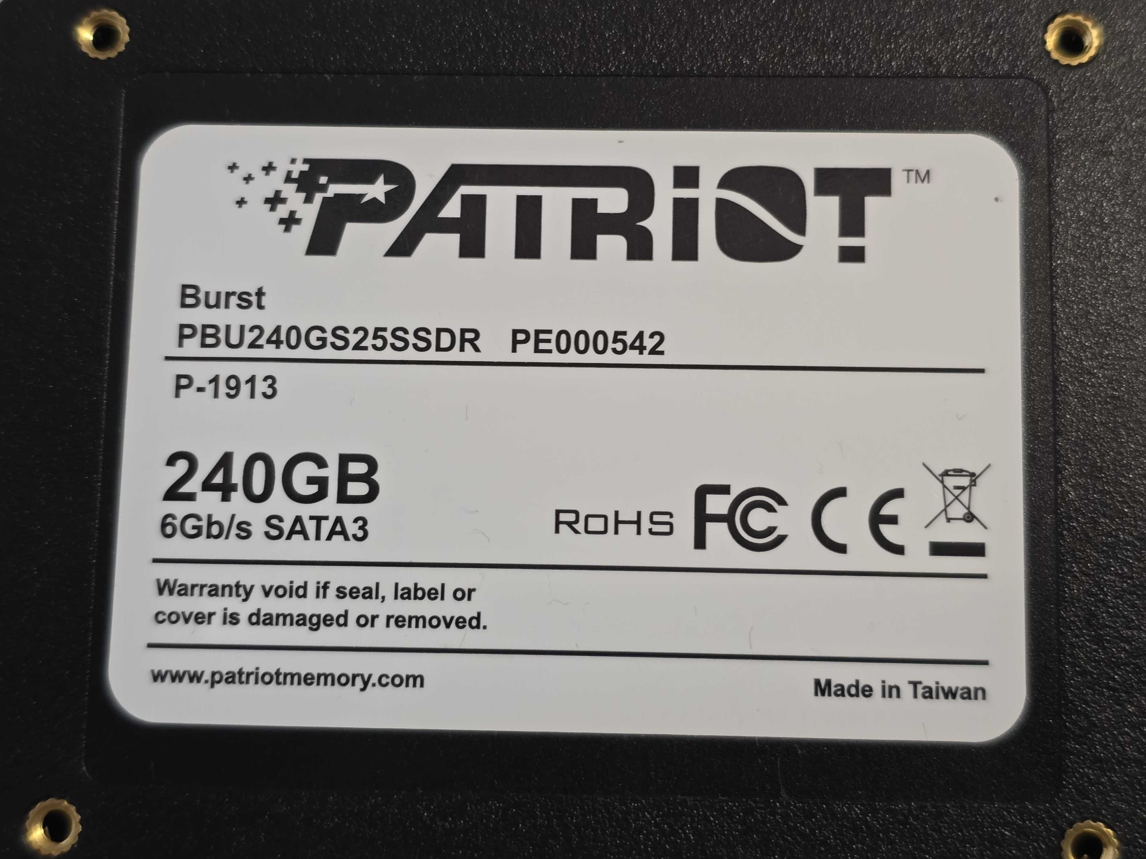 Solid-State Drive SSD PATRIOT Burst 240GB, SATA3, 2.5", PBU240GS25SSDR