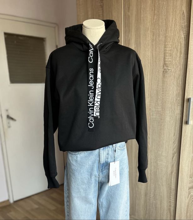 Оригинален оувърсайз суитшърт Calvin Klein