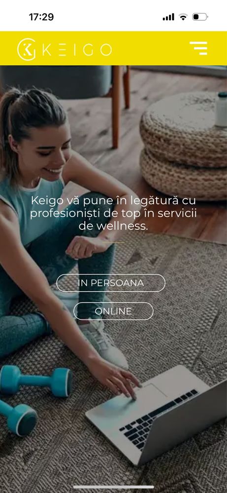 Vand aplicatie mobila wellness