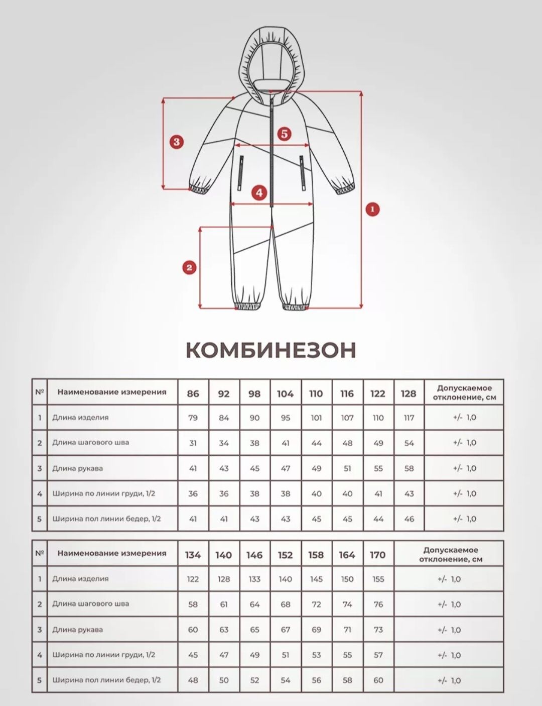 Комбинезон 122 размер