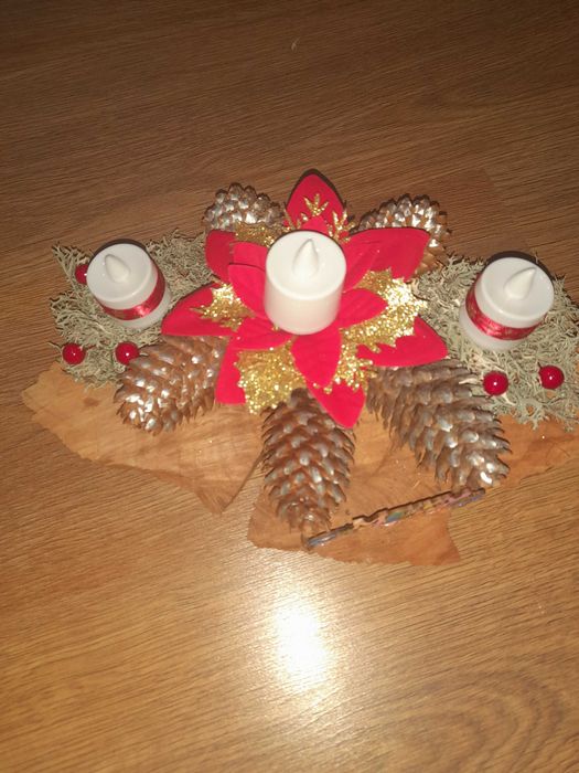 Коледни украси- свещници