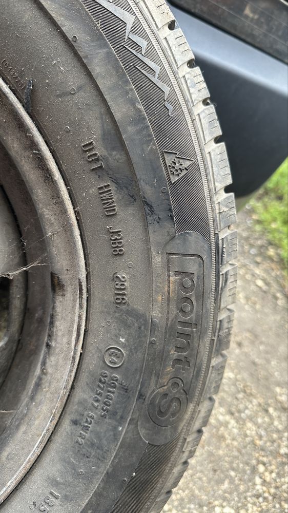 Гуми POINT S зимни със стоманени джанти 185 R 14 C - 2 бр