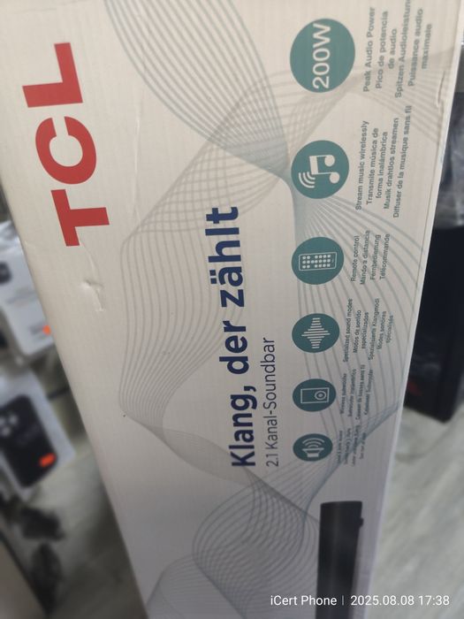 Soundbar TCL S522W, 2.1, 200W, Bluetooth, Dolby, Subwoofer Wireless
