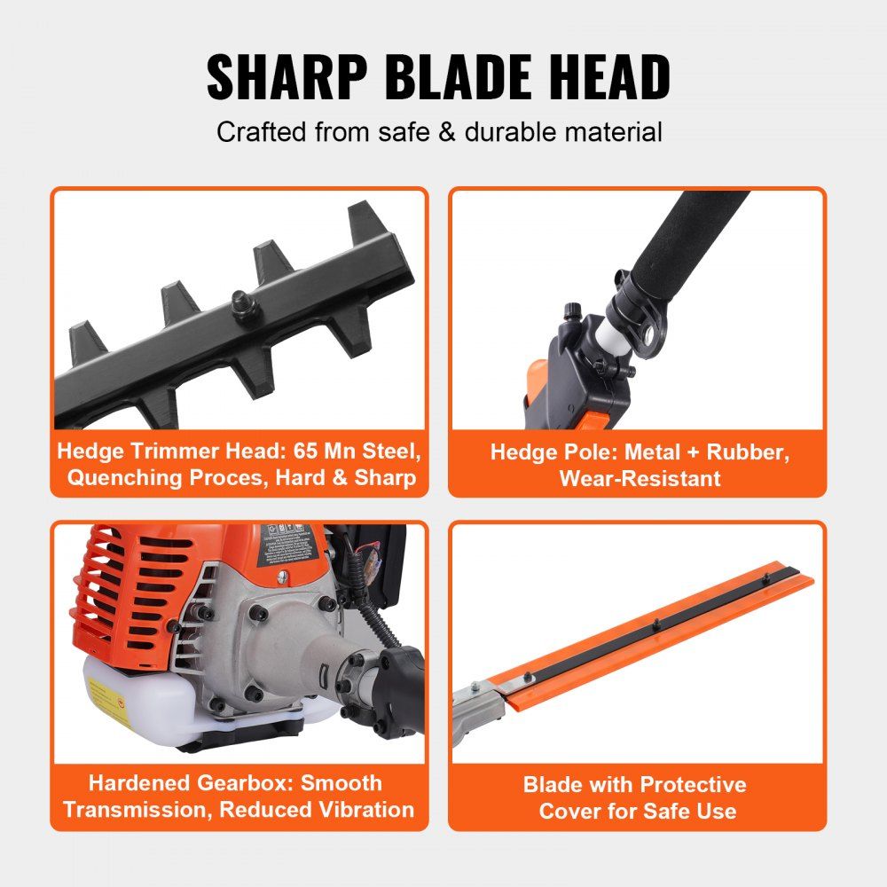 Trimmer Multi-Functional 6-în-1, 43CC, Tăietor Iarbă
