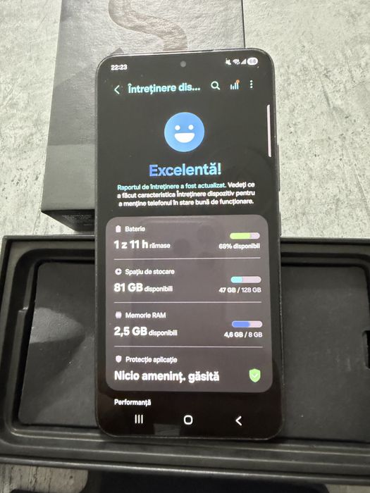 Vand samsung S22-full box 128 Gb