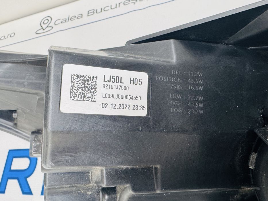 Far stanga Full Led Kia CEED dupa 2019 cod 92101-J7500