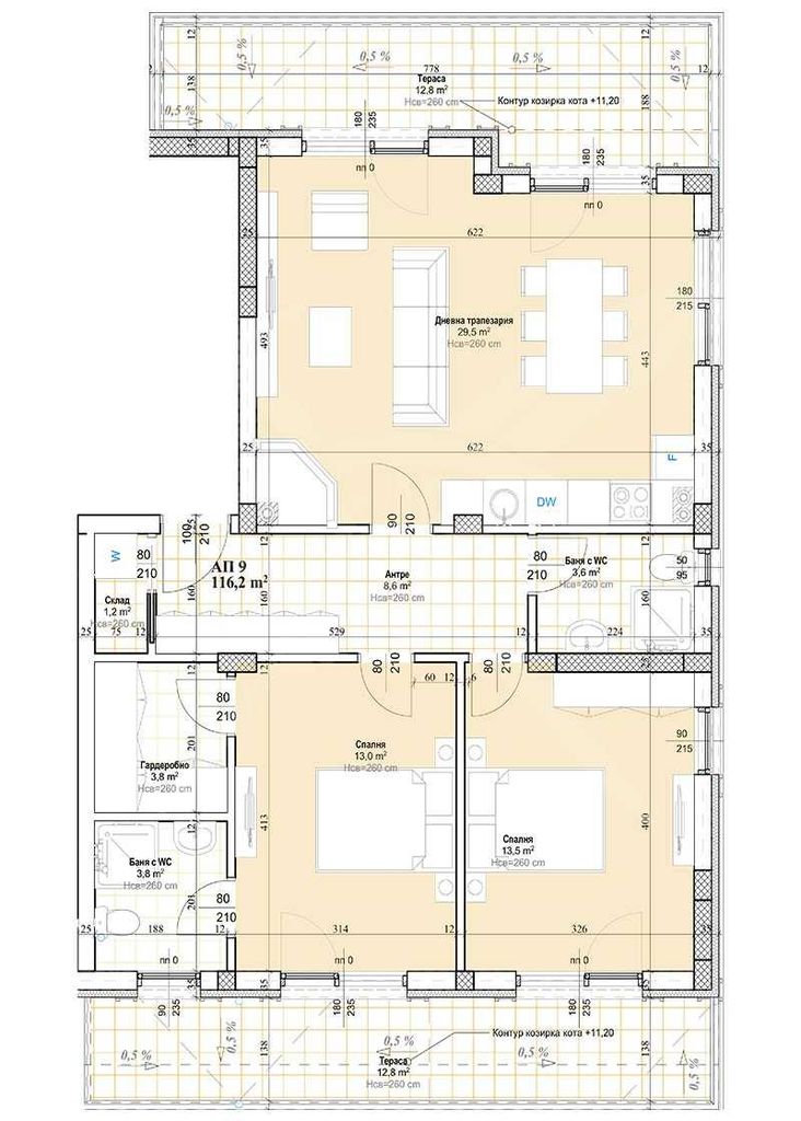 Продава се Тристаен апартамент в София, Хладилника - 132 кв.м за 1449 €/кв.м - Снимка #12