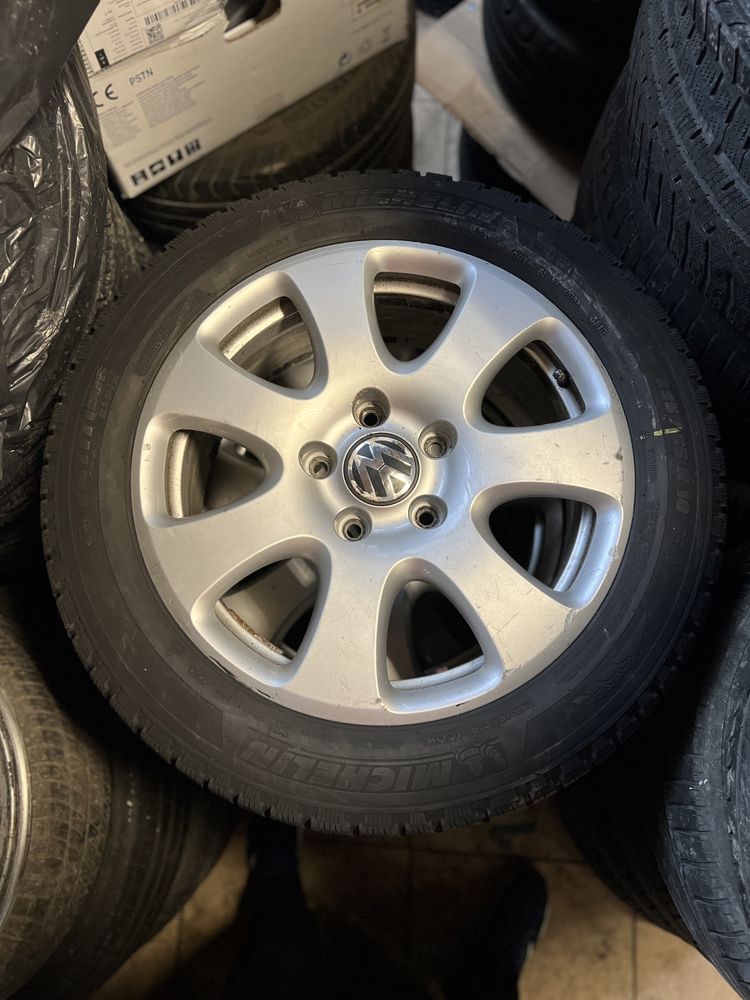 Jante audi vw cu anvelope iarna Michelin  235 55 18